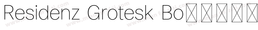 Residenz Grotesk Bo字体转换
